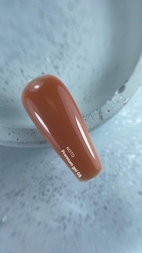 NAILSOFTHEDAY Premium gel 08 - nudowo-karmelowy żel budujący, 30 m 2