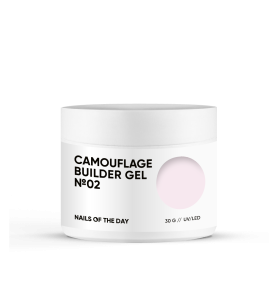 NAILSOFTHEDAY Camouflage gel 02 - mleczno-różowy gęsty żel budujący, 30 g