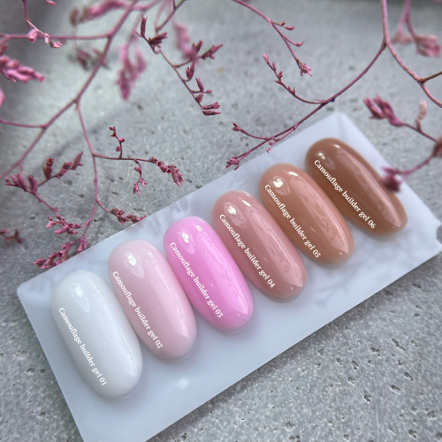 NAILSOFTHEDAY Camouflage gel 06 - brązowy gęsty żel budujący, 30 g 6