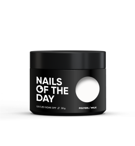 NAILSOFTHEDAY Polygel milk - mleczno-biały akrylożel, 30 g