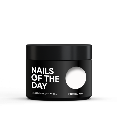 NAILSOFTHEDAY Polygel milk - mleczno-biały akrylożel, 30 g  1