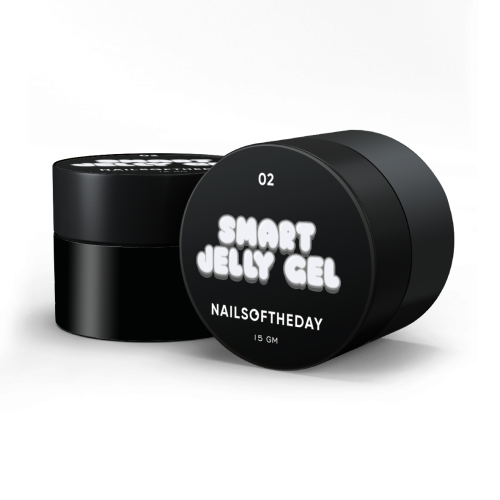NAILSOFTHEDAY Smart Jelly gel 02 - biały budujący żel-galaretka, 15 g 1