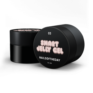 NAILSOFTHEDAY Smart Jelly gel 03 - brzoskwiniowo-beżowy budujący żel-galaretka, 15 g