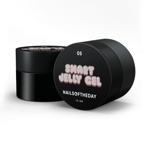 NAILSOFTHEDAY Smart Jelly gel 05 - jasno-brązowy budujący żel-galaretka, 15 g 1