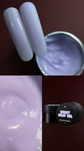NAILSOFTHEDAY Smart Jelly gel 07 - jasno-fioletowy budujący żel-galaretka, 15 g 3