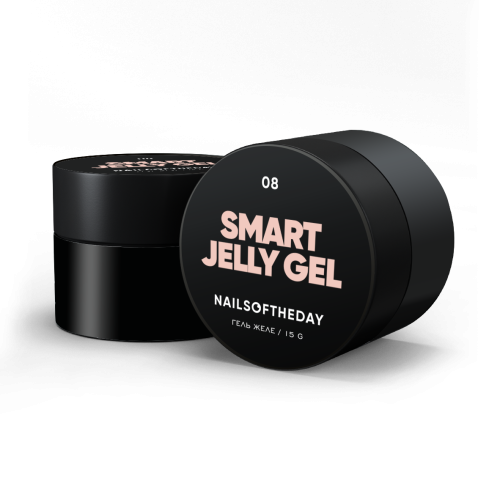 NAILSOFTHEDAY Smart Jelly gel 08 - beżowo-karmelowy budujący żel-galaretka, 15 g 1