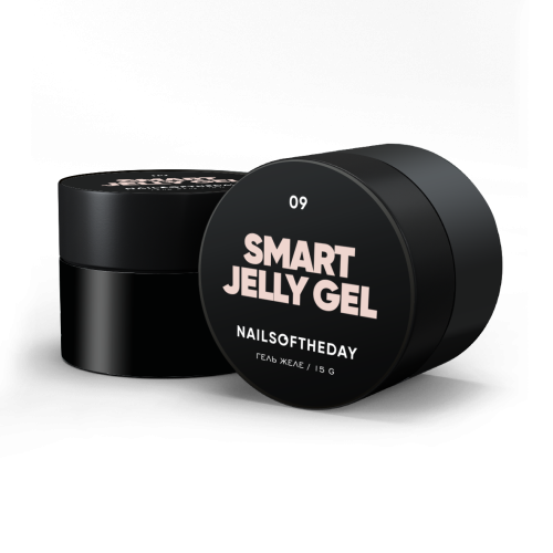 NAILSOFTHEDAY Smart Jelly gel 09 - mleczno-beżowy budujący żel-galaretka, 15 g  1