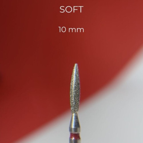 NAILSOFTHEDAY frez diamentowy - płomyk czerwony 2,3 x 10 mm 2