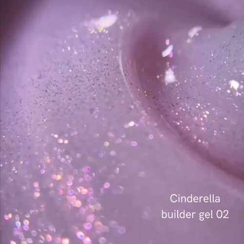 NAILSOFTHEDAY Cinderella builder gel 02 - różowy żel budujący z perłowym połyskiem, 15 g 2