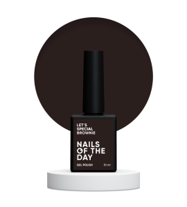NAILSOFTHEDAY Let's special Brownie - chłodno-brązowy lakier hybrydowy, 10 ml
