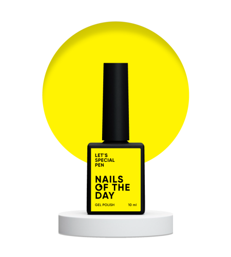 NAILSOFTHEDAY Let's special Pen - żółty lakier hybrydowy, 10 ml 1