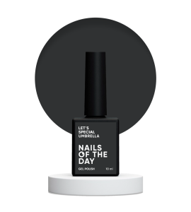 NAILSOFTHEDAY Let's special Umbrella - ciemno-grafitowy lakier hybrydowy, 10 ml
