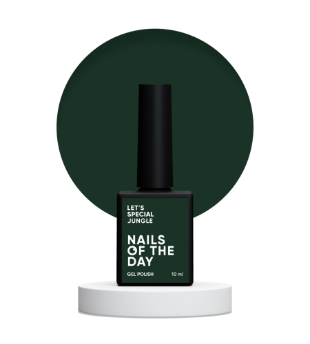 NAILSOFTHEDAY Let's special Jungle - ciemno-żielony lakier hybrydowy, 10 ml 1
