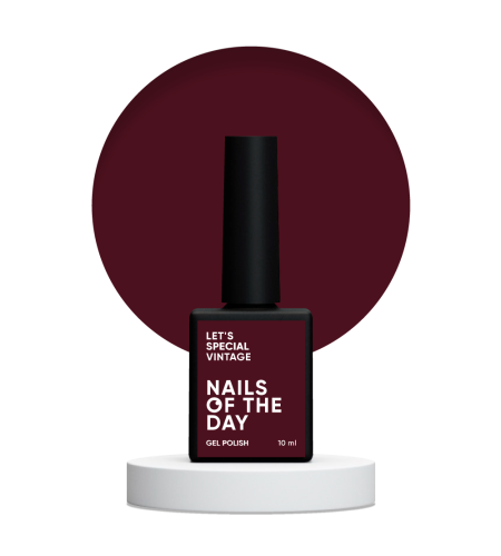 NAILSOFTHEDAY Let's special Vintage - klasyczny bordowy lakier hybrydowy, 10 ml 1