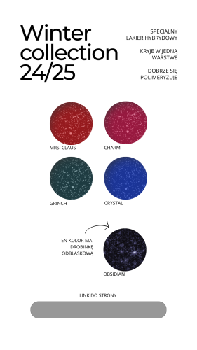 NAILSOFTHEDAY Let's special Mrs. Claus - czerwony lakier hybrydowy z brokatem, 10 ml 4