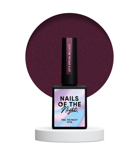 NAILSOFTHENIGHT Let's special Bellucci - lakier hybrydowy z drobinką odblaskową, 10 ml 1