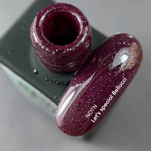 NAILSOFTHENIGHT Let's special Bellucci - lakier hybrydowy z drobinką odblaskową, 10 ml 2