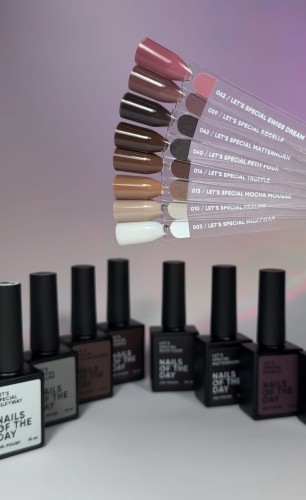 NAILSOFTHEDAY Let's special Mocha Mousse - ciepły karmelowo-beżowy lakier hybrydowy, 10 ml 6