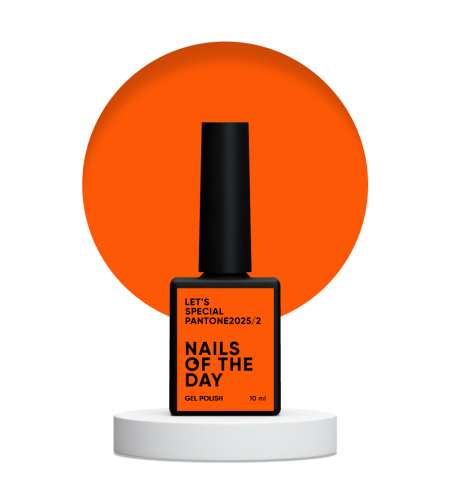 NAILSOFTHEDAY Let's special Pantone 2025/2 - neonowy pomarańczowy lakier hybrydowy, 10 ml  1