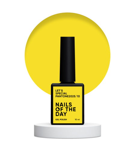 NAILSOFTHEDAY Let's special Pantone 2025/10 - słoneczny żółty lakier hybrydowy, 10 ml 1