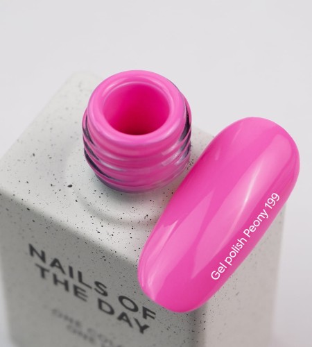 NAILSOFTHEDAY Gel polish Peony - nasycony różowy lakier hybrydowy, 10 ml 2