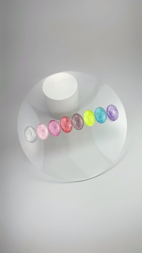NAILSOFTHEDAY Paradise Gel Polish 04 - czerwony lakier hybrydowy ze srebrnymi płatkami, 10 ml  3