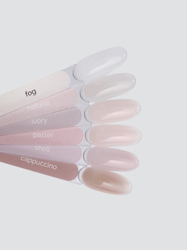 TOUCH Cover base Natural - jasno-bezowa półprzezroczysta baza hybrydowa, 13 ml 4