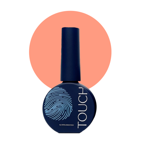 TOUCH Cover base Peach - brzoskwinowa półprzezroczysta baza hybrydowa, 13 ml 1