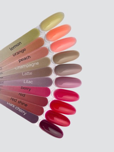 TOUCH Cover base Peach - brzoskwinowa półprzezroczysta baza hybrydowa, 13 ml 4