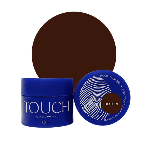 TOUCH Cover base Amber - baza budująca o czekoladowo-brązowym odcieniu, 15 ml 1