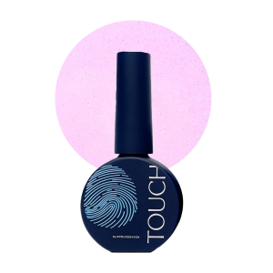 TOUCH Cover base Gloss 2 - mleczno-różowa półprzezroczysta baza ze srebrnym brokatem, 13 ml
