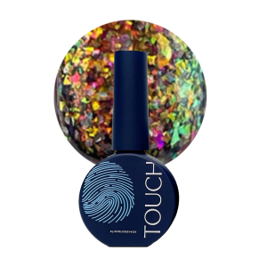 TOUCH Rainbow base 02 - baza hybrydowa z płatkami yuki, 13 ml