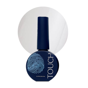 TOUCH Cover top Milky - biały półprzezroczysty top hybrydowy, 13 ml